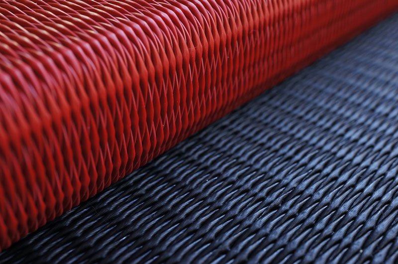 置き畳ユニット畳炭フローリング畳と弁柄色の赤い畳