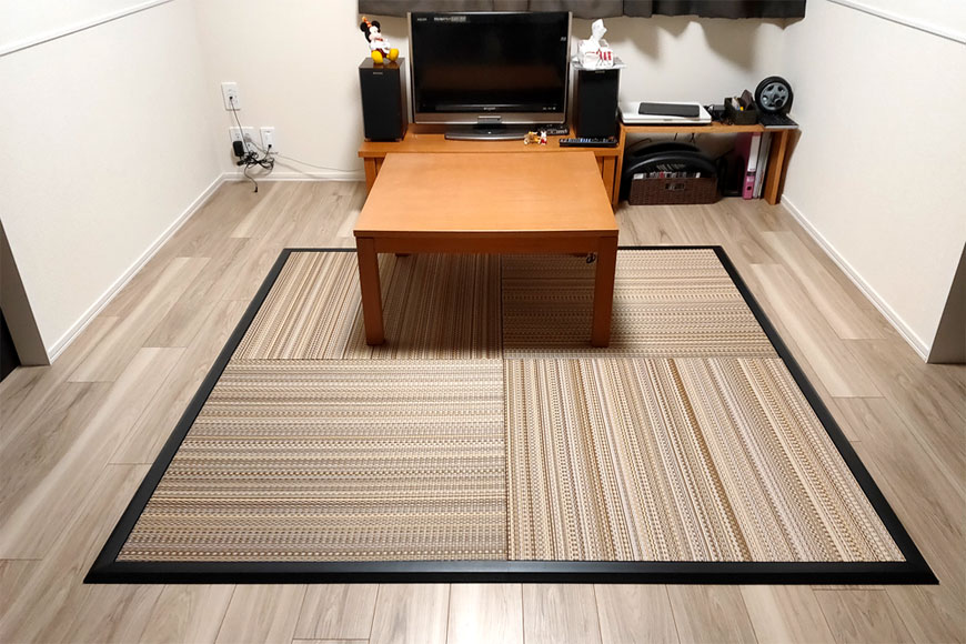 ユニット畳 Migusa アースカラー グラウンド：新居のフローリング用の畳として購入 | 吉田畳店｜い草のふるさと倉敷から全国へ