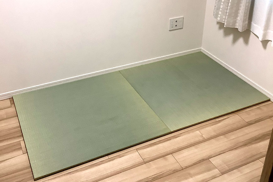マンションの来客用部屋に畳を敷いて和室にしました：純国産高級置き畳「和極」
