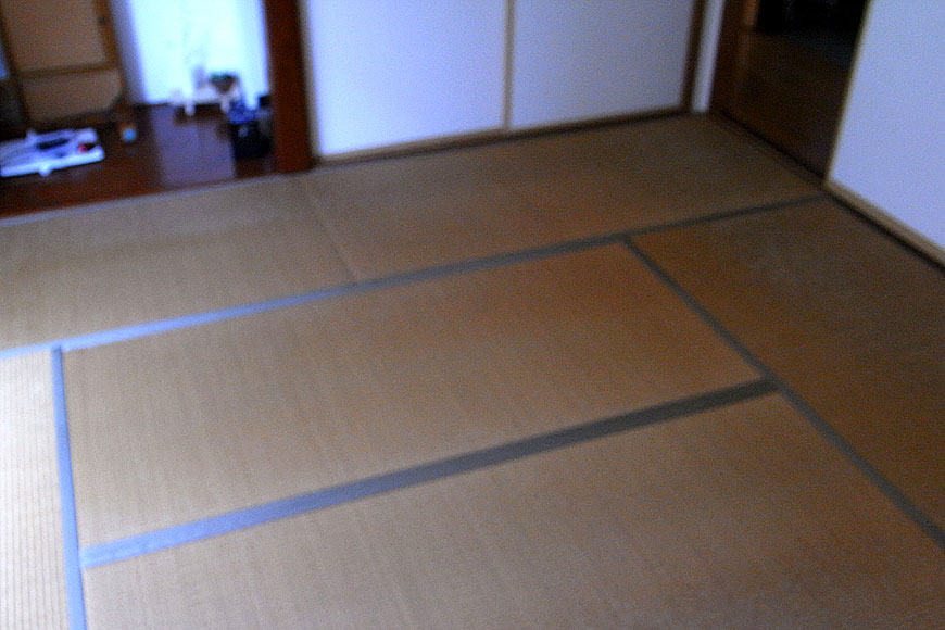 畳が傷んでささくれが衣服につくようになった
