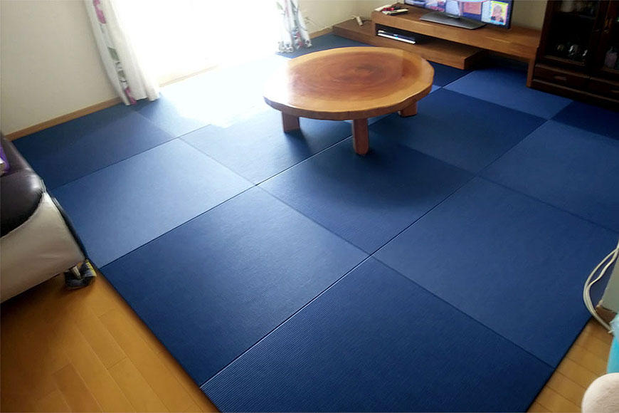和紙表 藍色 | 色の濃淡がでて、いい感じです