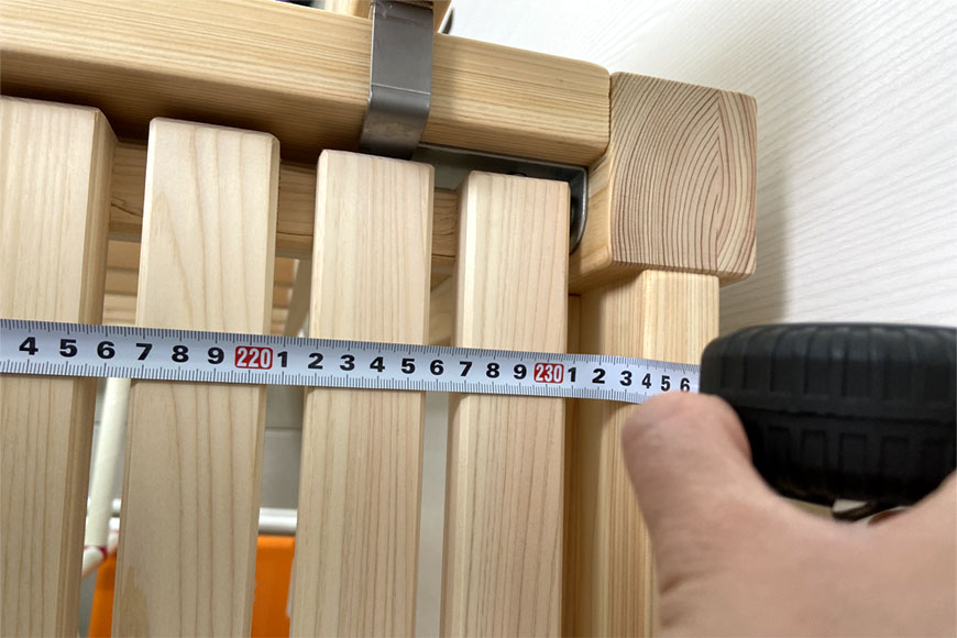 ロフトベッドの採寸