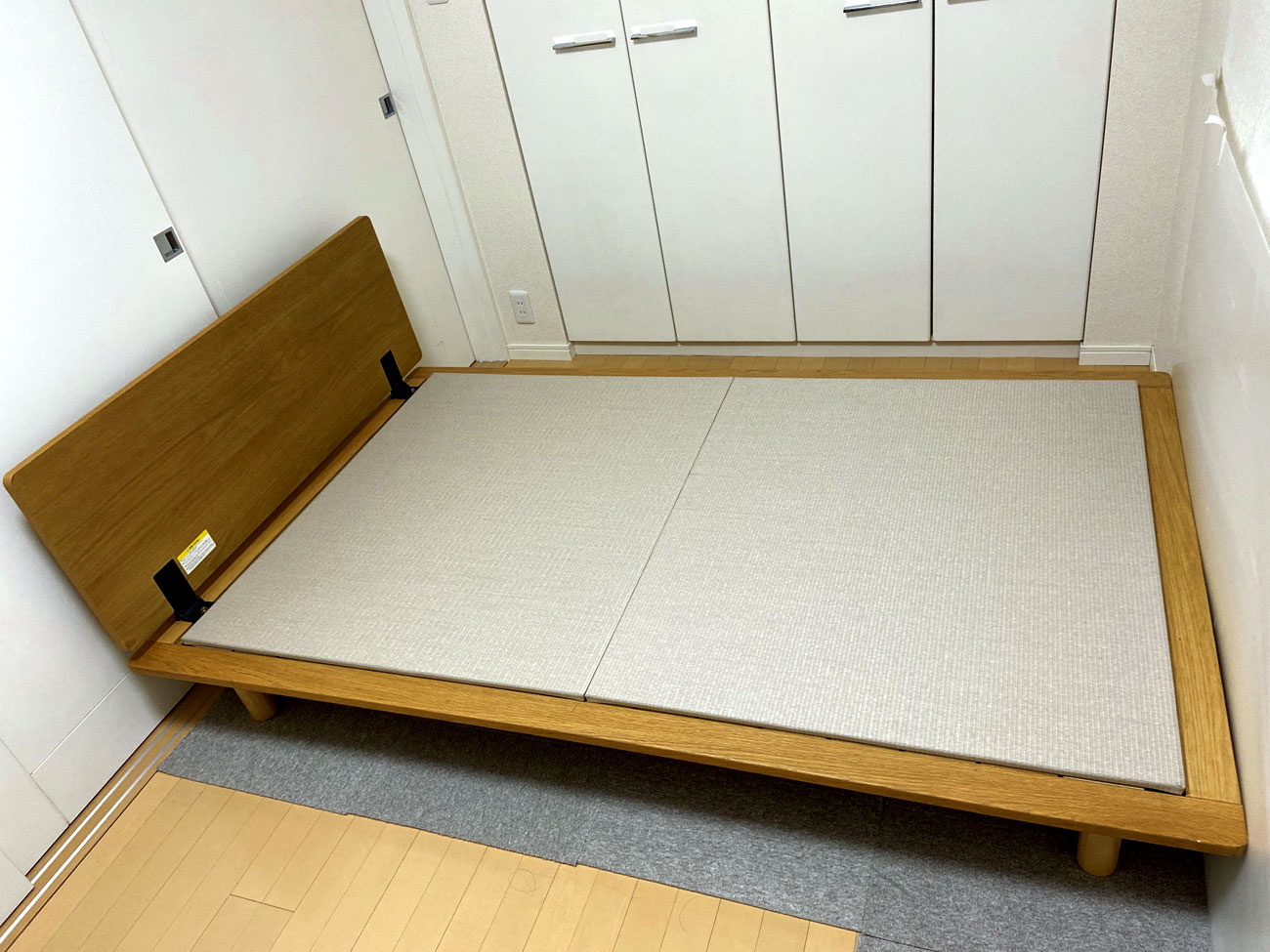 無印良品のベッドに 畳を敷いたら | 清流 灰桜色