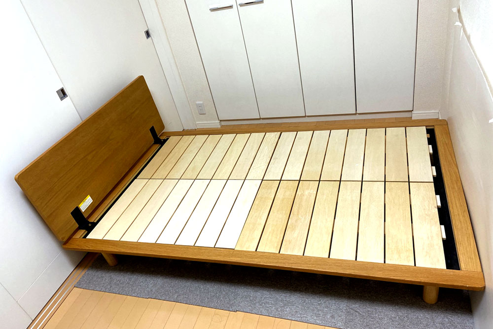 無印良品のベッドに 畳を敷いたら | 清流 灰桜色