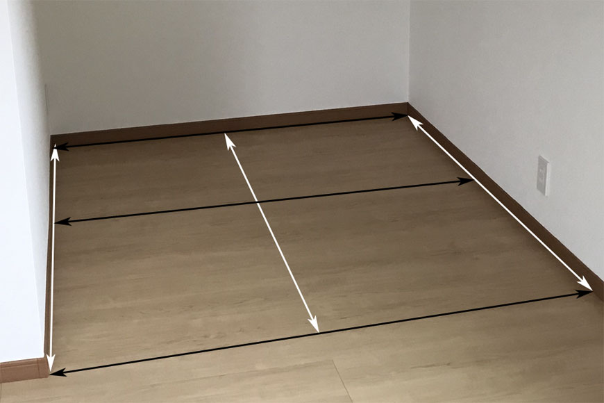 畳の採寸方法2帖